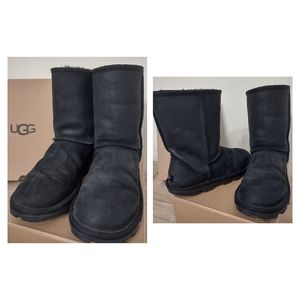 UGG™ short leather water resistant boots